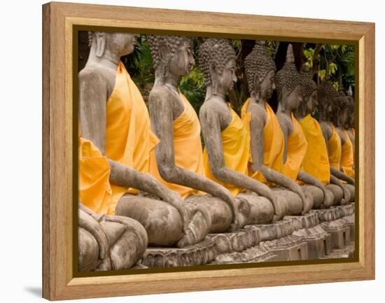 Buddha at Ayuthaya, Siam, Thailand-Gavriel Jecan-Framed Premier Image Canvas