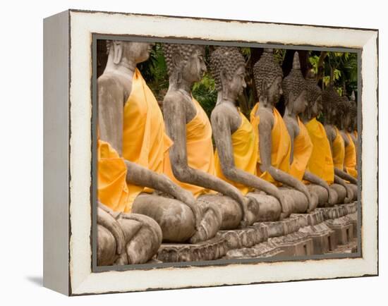 Buddha at Ayuthaya, Siam, Thailand-Gavriel Jecan-Framed Premier Image Canvas