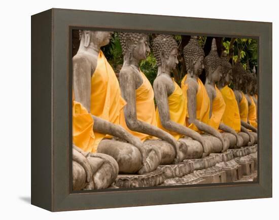 Buddha at Ayuthaya, Siam, Thailand-Gavriel Jecan-Framed Premier Image Canvas