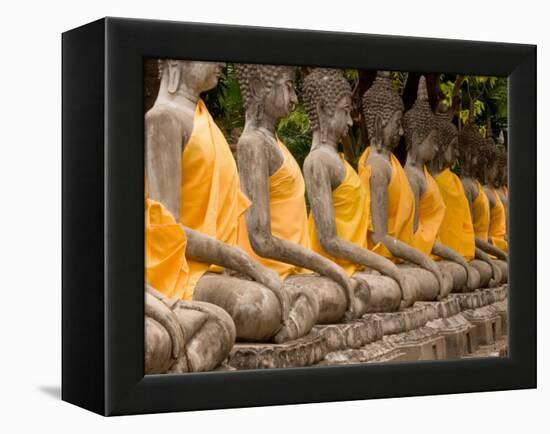 Buddha at Ayuthaya, Siam, Thailand-Gavriel Jecan-Framed Premier Image Canvas