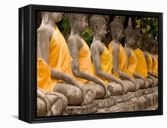 Buddha at Ayuthaya, Siam, Thailand-Gavriel Jecan-Framed Premier Image Canvas
