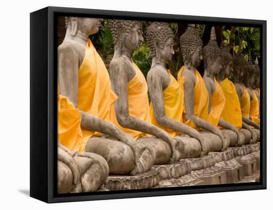 Buddha at Ayuthaya, Siam, Thailand-Gavriel Jecan-Framed Premier Image Canvas