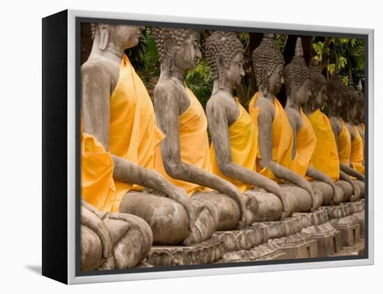 Buddha at Ayuthaya, Siam, Thailand-Gavriel Jecan-Framed Premier Image Canvas