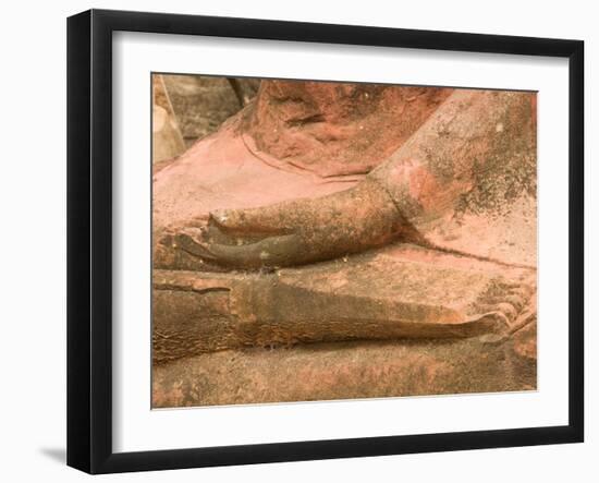 Buddha at Ayuthaya, Siam, Thailand-Gavriel Jecan-Framed Photographic Print