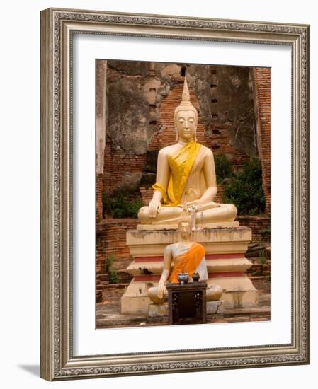 Buddha at Ayuthaya, Siam, Thailand-Gavriel Jecan-Framed Photographic Print