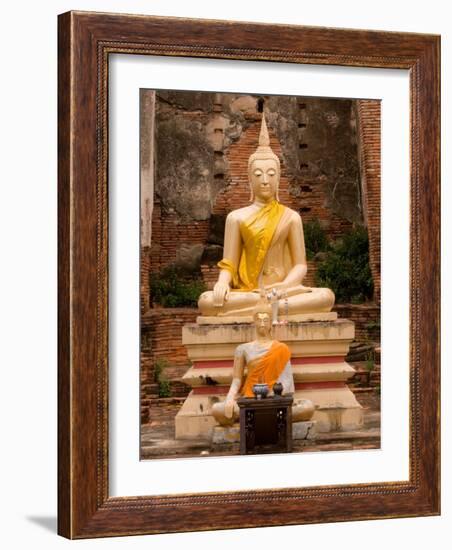 Buddha at Ayuthaya, Siam, Thailand-Gavriel Jecan-Framed Photographic Print