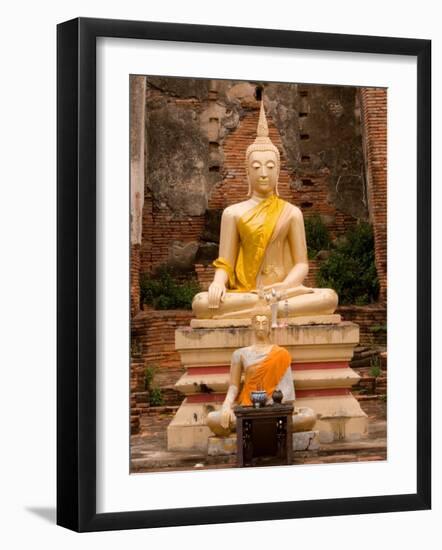 Buddha at Ayuthaya, Siam, Thailand-Gavriel Jecan-Framed Photographic Print