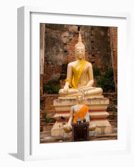 Buddha at Ayuthaya, Siam, Thailand-Gavriel Jecan-Framed Photographic Print