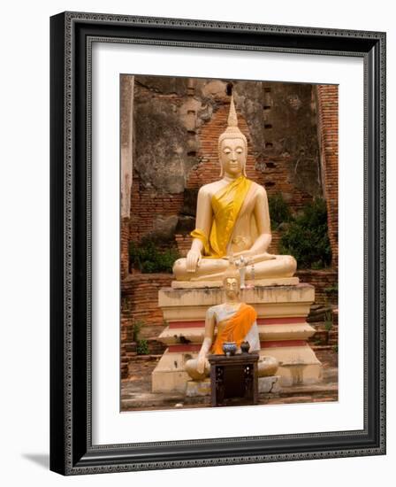 Buddha at Ayuthaya, Siam, Thailand-Gavriel Jecan-Framed Photographic Print