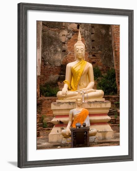 Buddha at Ayuthaya, Siam, Thailand-Gavriel Jecan-Framed Photographic Print