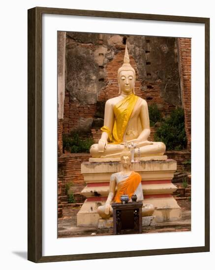 Buddha at Ayuthaya, Siam, Thailand-Gavriel Jecan-Framed Photographic Print