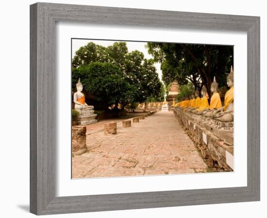 Buddha at Ayuthaya, Siam, Thailand-Gavriel Jecan-Framed Photographic Print