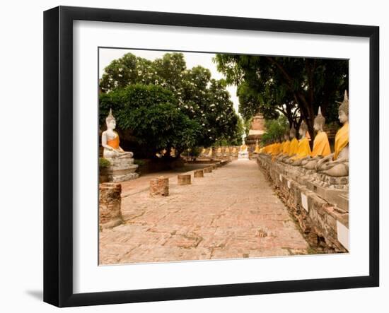 Buddha at Ayuthaya, Siam, Thailand-Gavriel Jecan-Framed Photographic Print