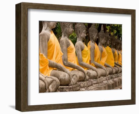 Buddha at Ayuthaya, Siam, Thailand-Gavriel Jecan-Framed Photographic Print