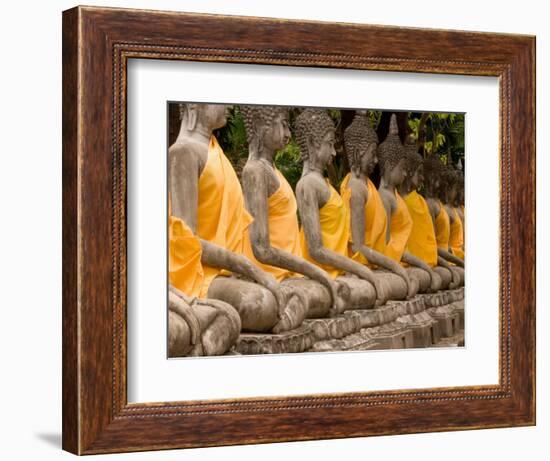 Buddha at Ayuthaya, Siam, Thailand-Gavriel Jecan-Framed Photographic Print