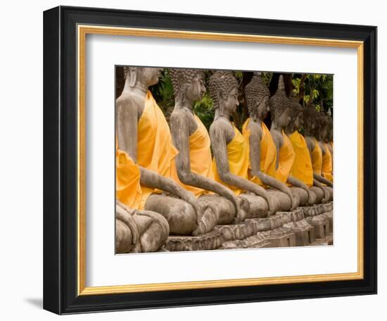 Buddha at Ayuthaya, Siam, Thailand-Gavriel Jecan-Framed Photographic Print