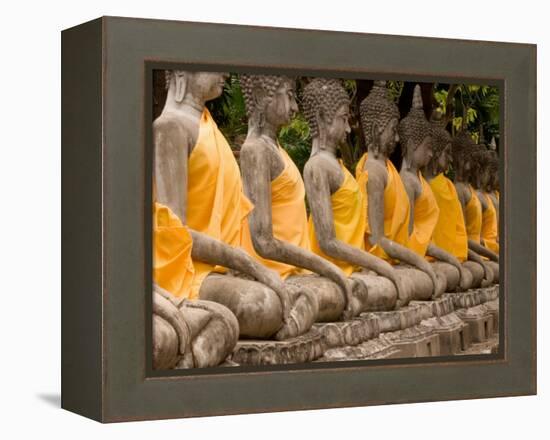 Buddha at Ayuthaya, Siam, Thailand-Gavriel Jecan-Framed Premier Image Canvas