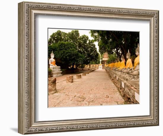 Buddha at Ayuthaya, Siam, Thailand-Gavriel Jecan-Framed Photographic Print