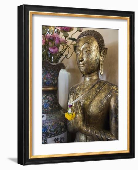 Buddha at Sukhothai Traimit Temple, Bangkok, Thailand, Southeast Asia-Robert Harding-Framed Photographic Print