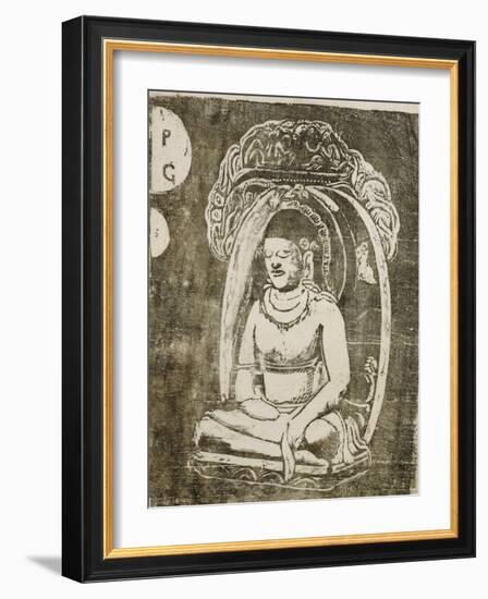 Buddha; Bouddha, 1895-1903-Paul Gauguin-Framed Giclee Print