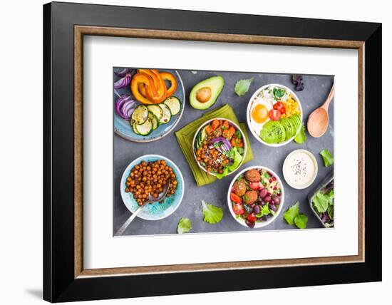 Buddha Bowl Salads-somegirl-Framed Photographic Print