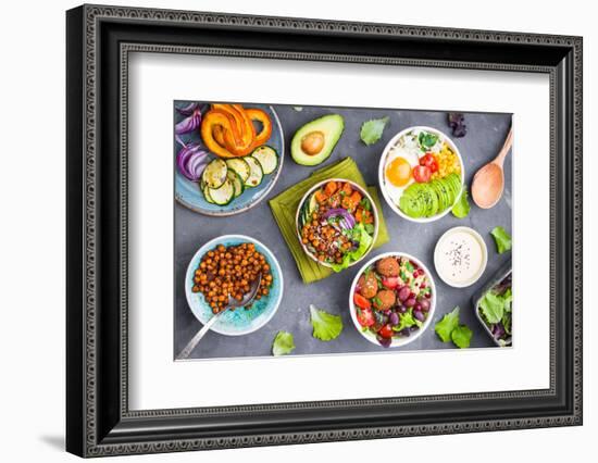 Buddha Bowl Salads-somegirl-Framed Photographic Print