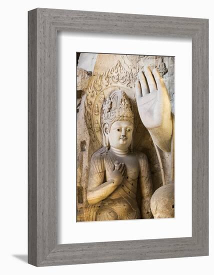 Buddha Caves, Datong, Shanxi Province, China-Paul Souders-Framed Photographic Print