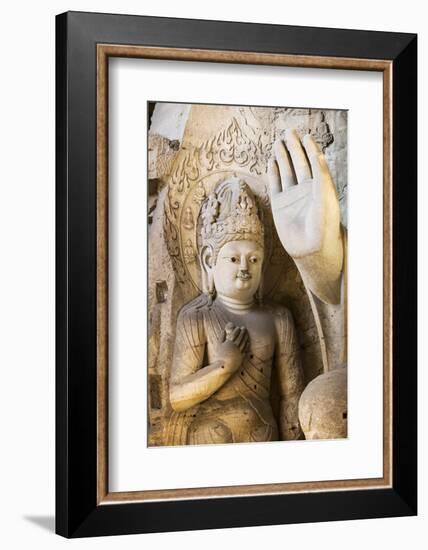 Buddha Caves, Datong, Shanxi Province, China-Paul Souders-Framed Photographic Print