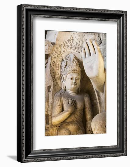 Buddha Caves, Datong, Shanxi Province, China-Paul Souders-Framed Photographic Print