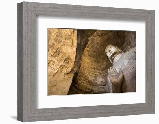 Buddha Caves, Datong, Shanxi Province, China-Paul Souders-Framed Photographic Print