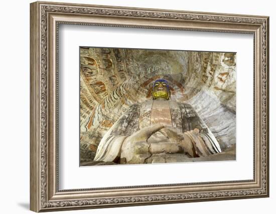 Buddha Caves, Datong, Shanxi Province, China-Paul Souders-Framed Photographic Print