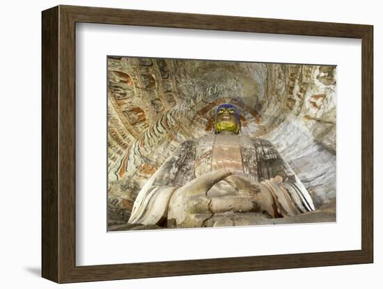 Buddha Caves, Datong, Shanxi Province, China-Paul Souders-Framed Photographic Print