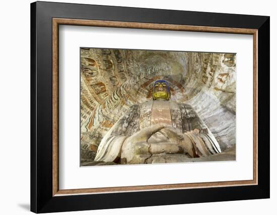 Buddha Caves, Datong, Shanxi Province, China-Paul Souders-Framed Photographic Print