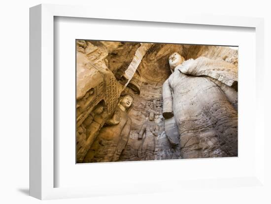 Buddha Caves, Datong, Shanxi Province, China-Paul Souders-Framed Photographic Print