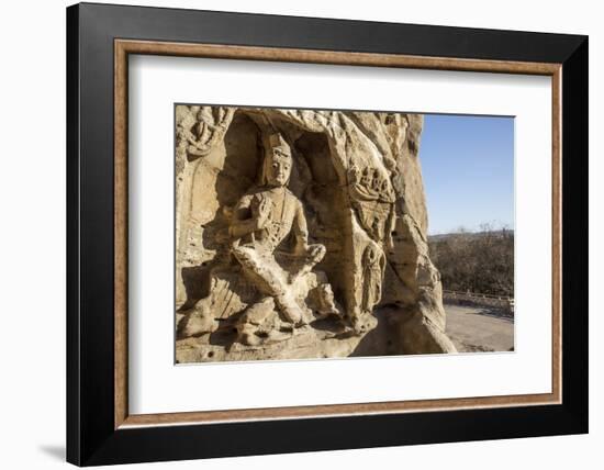 Buddha Caves, Datong, Shanxi Province, China-Paul Souders-Framed Photographic Print