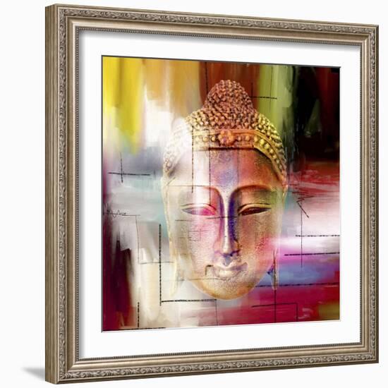 Buddha Face 4-Mark Ashkenazi-Framed Giclee Print