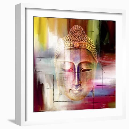 Buddha Face 4-Mark Ashkenazi-Framed Giclee Print