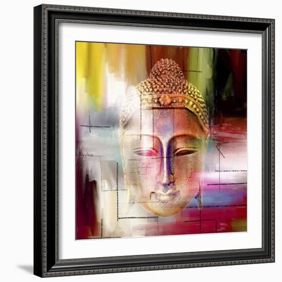 Buddha Face 4-Mark Ashkenazi-Framed Giclee Print