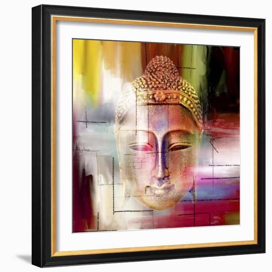 Buddha Face 4-Mark Ashkenazi-Framed Giclee Print