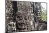 Buddha Face Carved in Stone at the Bayon Temple, Angkor Thom, Angkor, Cambodia-Yadid Levy-Mounted Photographic Print