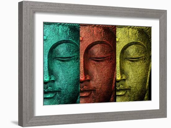 Buddha Face-Mark Ashkenazi-Framed Giclee Print