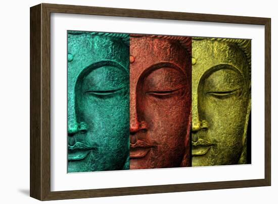 Buddha Face-Mark Ashkenazi-Framed Giclee Print