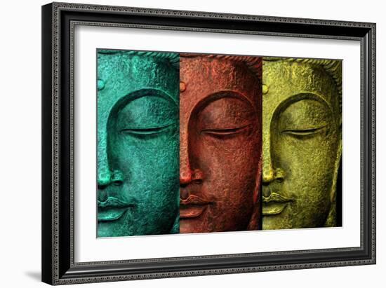 Buddha Face-Mark Ashkenazi-Framed Giclee Print