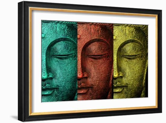 Buddha Face-Mark Ashkenazi-Framed Giclee Print