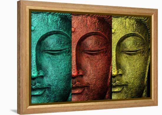 Buddha Face-Mark Ashkenazi-Framed Premier Image Canvas