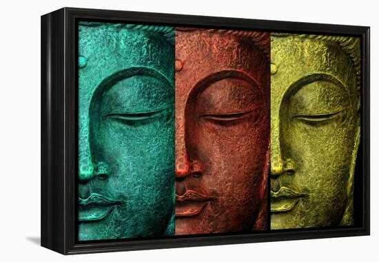 Buddha Face-Mark Ashkenazi-Framed Premier Image Canvas