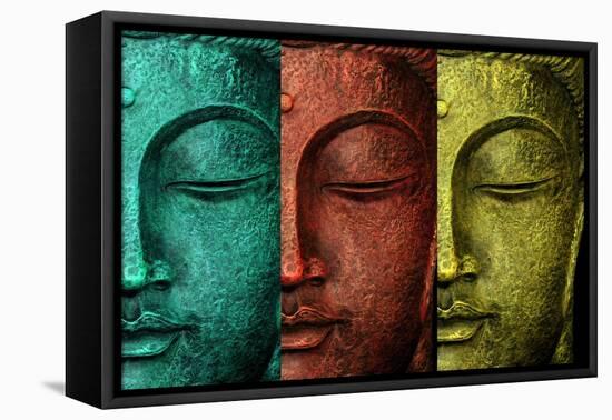 Buddha Face-Mark Ashkenazi-Framed Premier Image Canvas