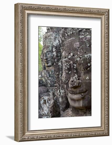 Buddha Faces at Bayon, Angkor Temples, Siem Reap, Cambodia, Southeast Asia-Alex Robinson-Framed Photographic Print