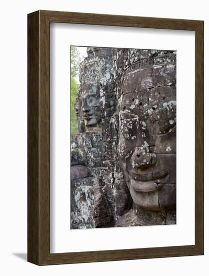 Buddha Faces at Bayon, Angkor Temples, Siem Reap, Cambodia, Southeast Asia-Alex Robinson-Framed Photographic Print