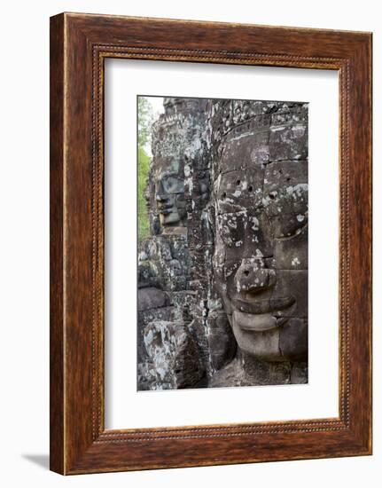 Buddha Faces at Bayon, Angkor Temples, Siem Reap, Cambodia, Southeast Asia-Alex Robinson-Framed Photographic Print